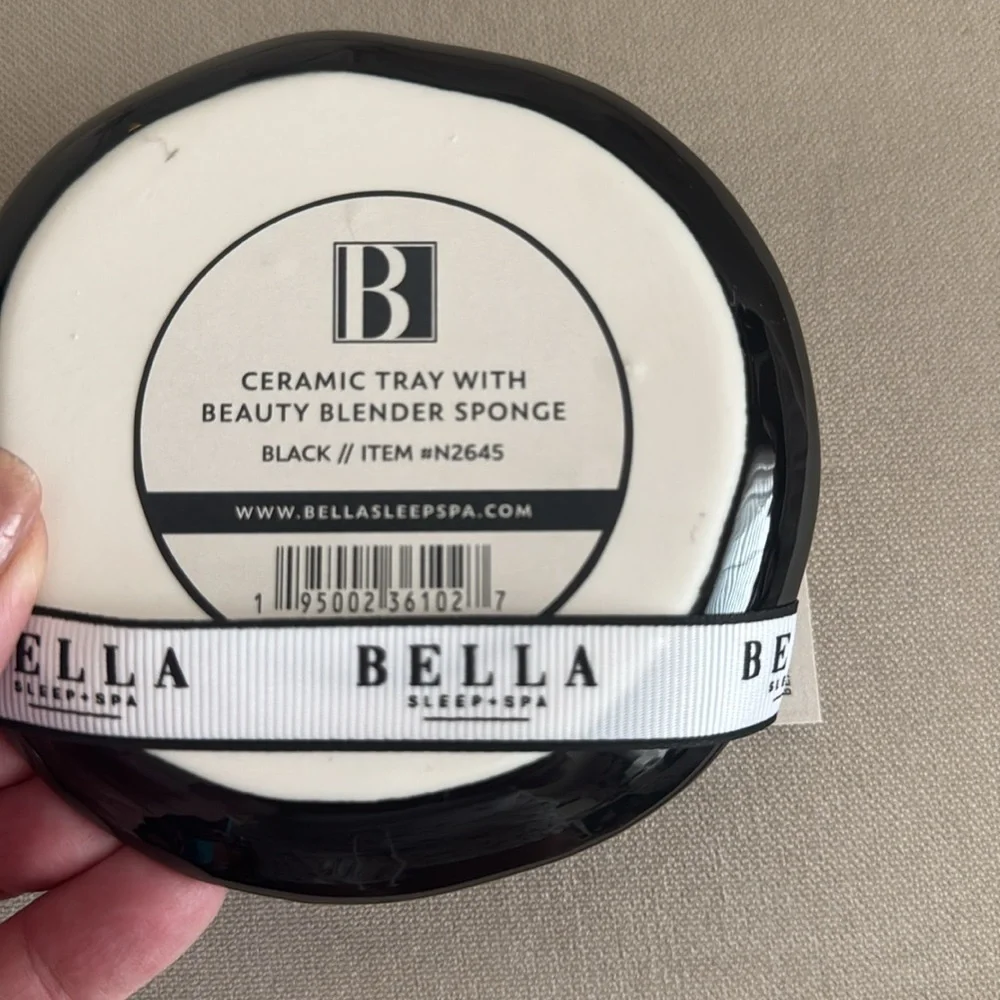 Bella Sleep and Spa Ceramic‎ Tray with Beauty Blender